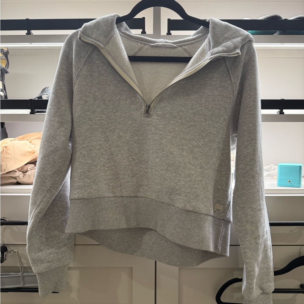 COPY - Vuori Restore Half Zip Hoodie in Heather Grey